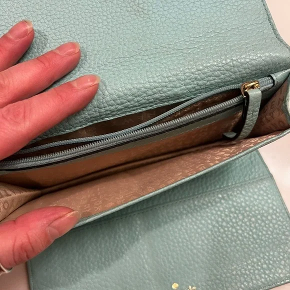 Kate Spade Light Blue Wallet used project wallet - Picture 4 of 4